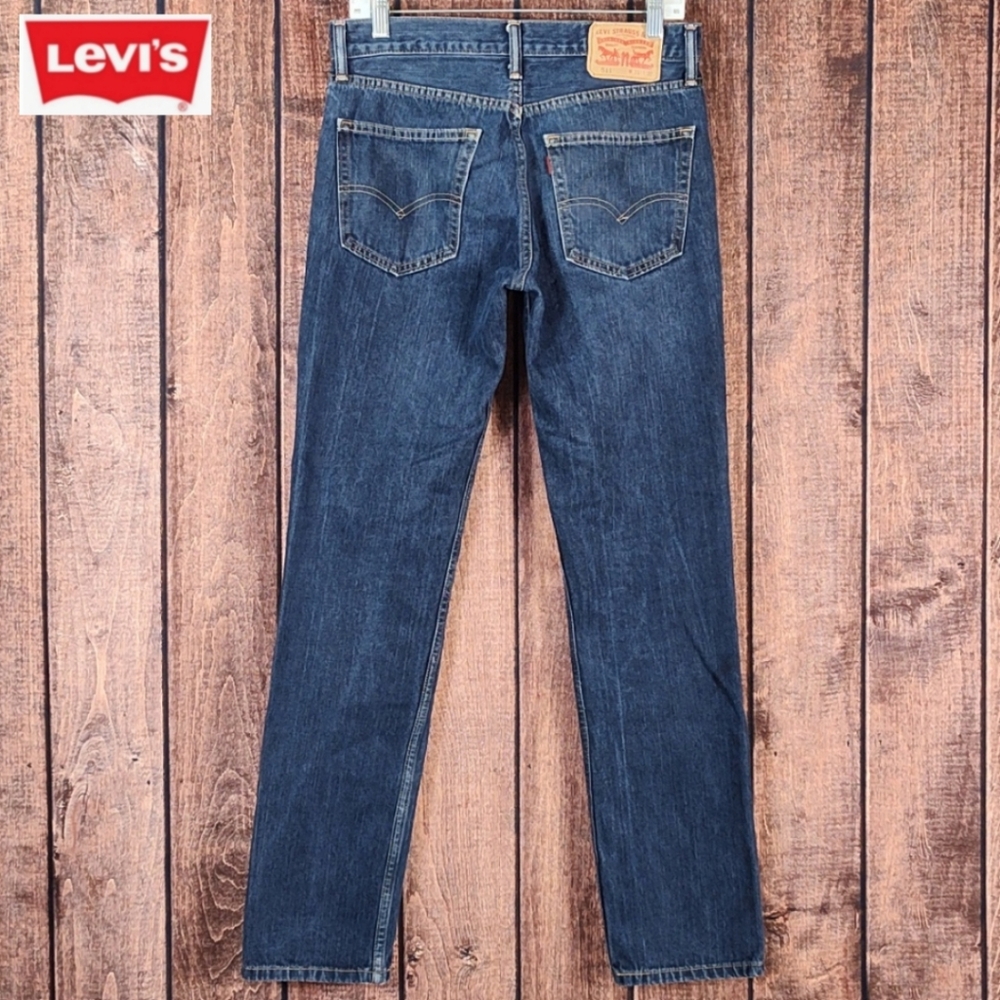 31x32 Vintage Slim Fit Non-Stretch Denim Mens Blue Jeans Excellent Condition
